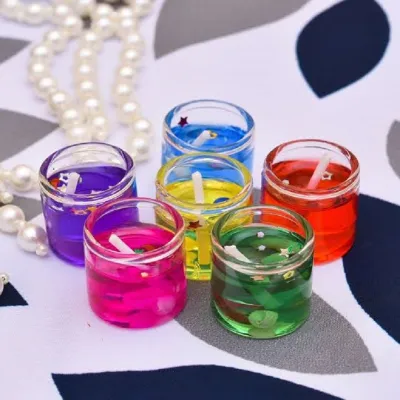 Multi Color Jelly Candle Light Set